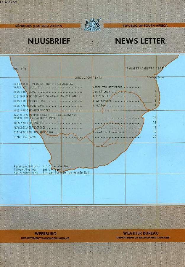 NUUSBRIEF, NEWS LETTER, N 478, JAN. 1989