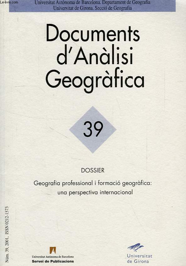 DOCUMENTS D'ANALISI GEOGRAFICA, 39
