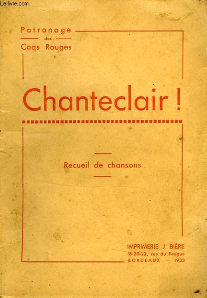 CHANTECLAIR !