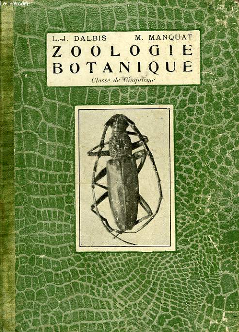 ZOOLOGIE ET BOTANIQUE, CLASSE DE 5e