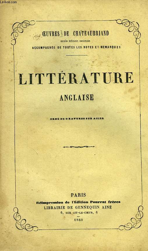 LITTERATURE ANGLAISE