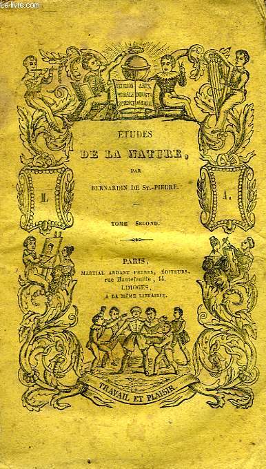 ETUDES DE LA NATURE, TOME II