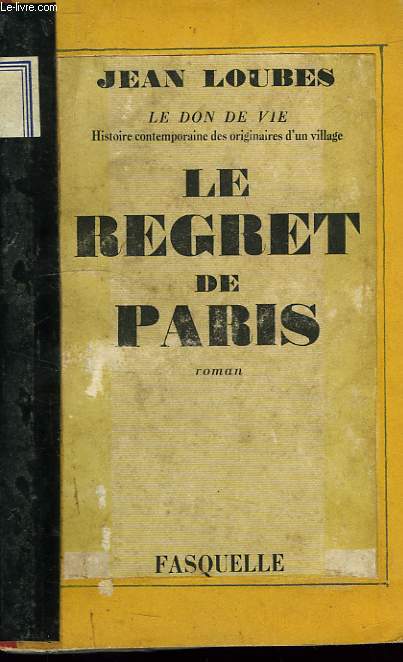 LE REGRET DE PARIS