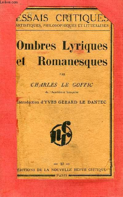 OMBRES LYRIQUES ET ROMANESQUES