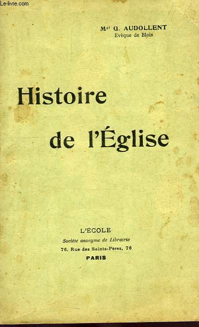 HISTOIRE DE L'EGLISE