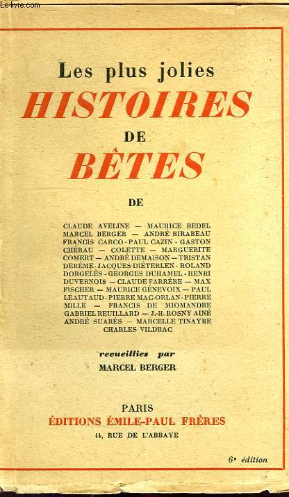 LES PLUS JOLIES HISTOIRES DE BETES