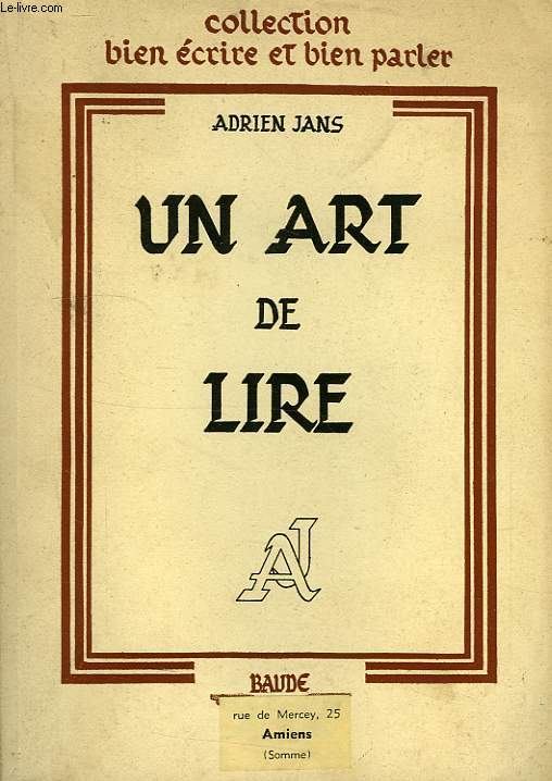 UN ART DE LIRE