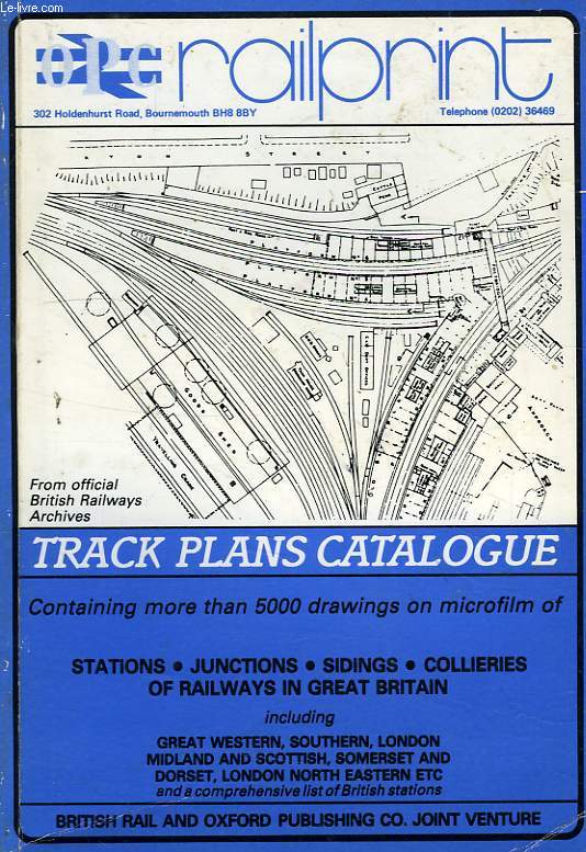 RAILPRINT TRACK PLANS CATALOGUE