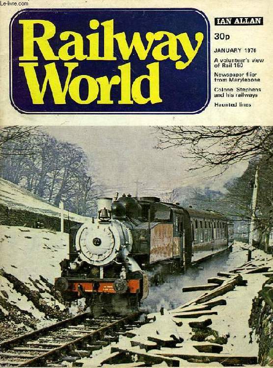 RAILWAY WORLD, VOL. 37, N 429, JAN. 1975