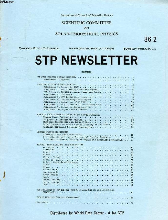 STP NEWSLETTER, 86-2