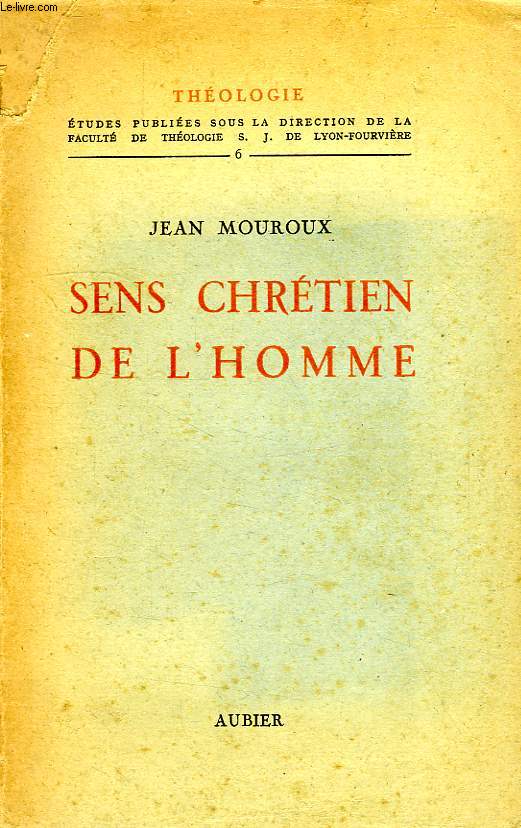 SENS CHRETIEN DE L'HOMME