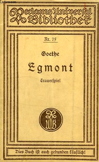 EGMONT, TRAUERSPIEL