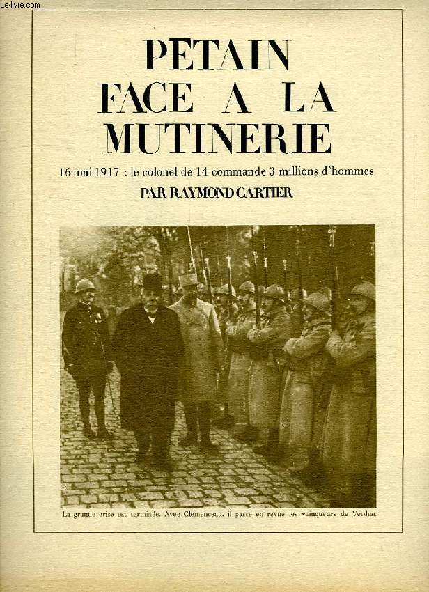 PETAIN FACE A LA MUTINERIE