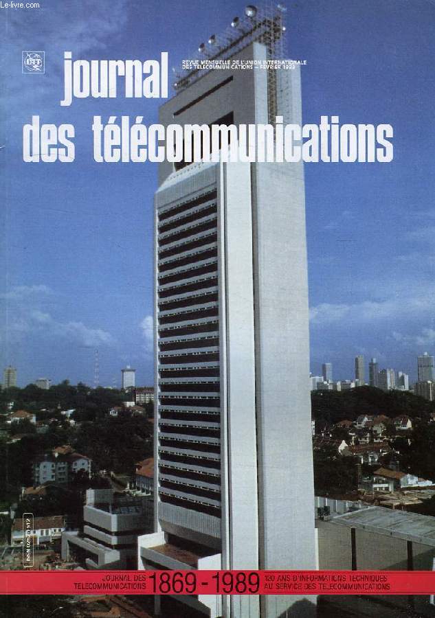 JOURNAL DES TELECOMMUNICATIONS, VOL. 56, N 2, 1989