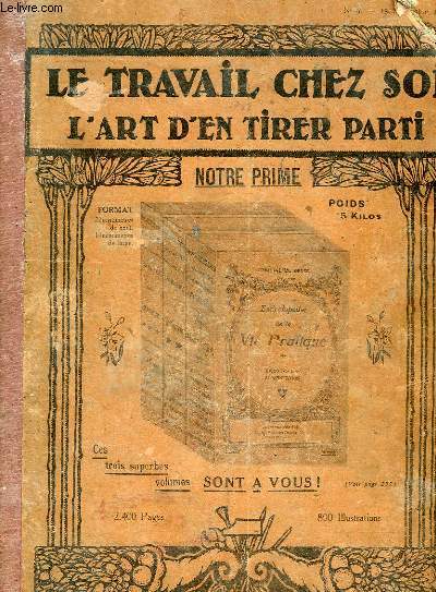 LE TRAVAIL CHEZ SOI, L'ART D'EN TIRER PARTI; N° 9, 15 SEPT. 1918