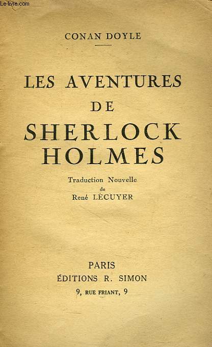 LES AVENTURES DE SHERLOCK HOLMES