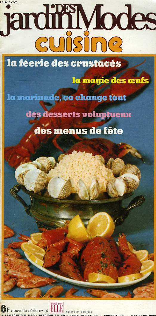 JARDIN DES MODES, CUISINE, NOUVELLE SERIE, N 14, DEC. 1975