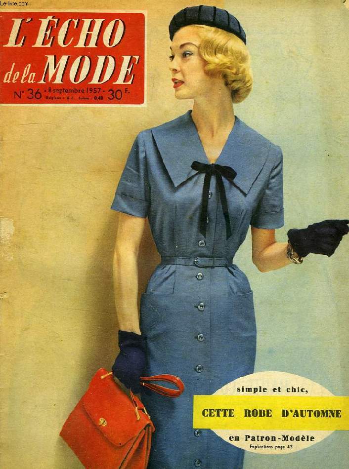 L'ECHO DE LA MODE, N 36, SEPT. 1957