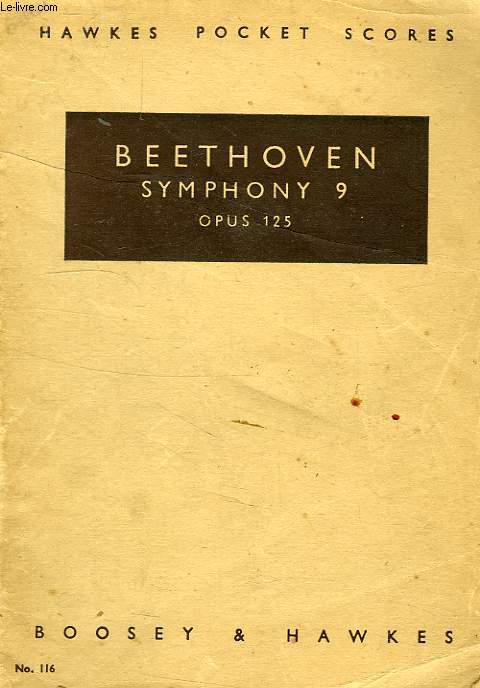 BEETHOVEN SYMPHONY 9, D MINOR, RE MINOR, OP. 125