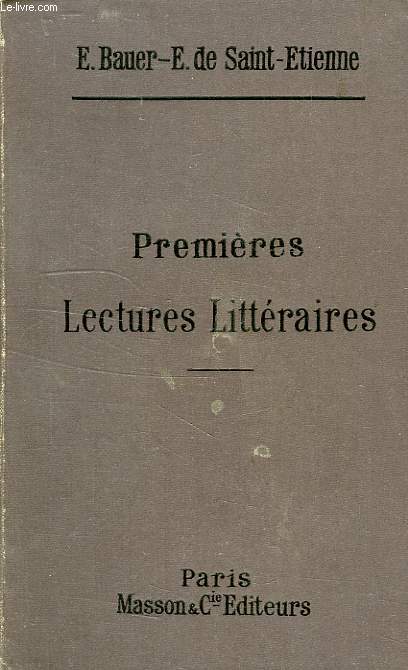 PREMIERES LECTURES LITTERAIRES