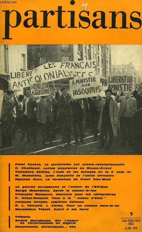 PARTISANS, N 5, JUIN-JUILLET 1962