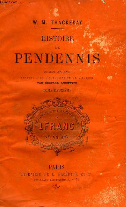 HISTOIRE DE PENDENNIS, TOME II