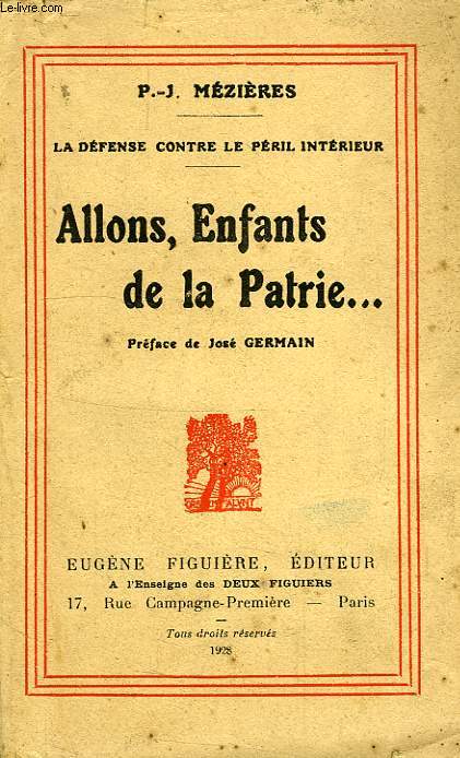 ALLONS, ENFANTS DE LA PATRIE...