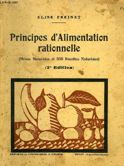 PRINCIPES D'ALIMENTATION RATIONNELLE