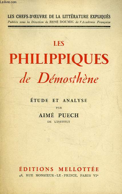 LES PHILIPPIQUES DE DEMOSTHENE