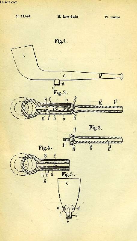 XX, ARTICLES DE PARIS ET INDUSTRIES DIVERSES, 2, PIPE A PRISES DE FUMEE SUR LES COTES DU TUYAU, 1re ADDITION AU BREVET D'INVENTION N 406.353, OFFICE NATIONAL DE LA PROPRIETE INDUSTRIELLE