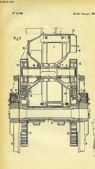 III, CHEMINS DE FER ET TRAMWAYS, 3, PERFECTIONNEMENT DANS LES LOCOMOTIVES ELECTRIQUES, 1re ADDITION AU BREVET D'INVENTION N 385.923, OFFICE NATIONAL DE LA PROPRIETE INDUSTRIELLE