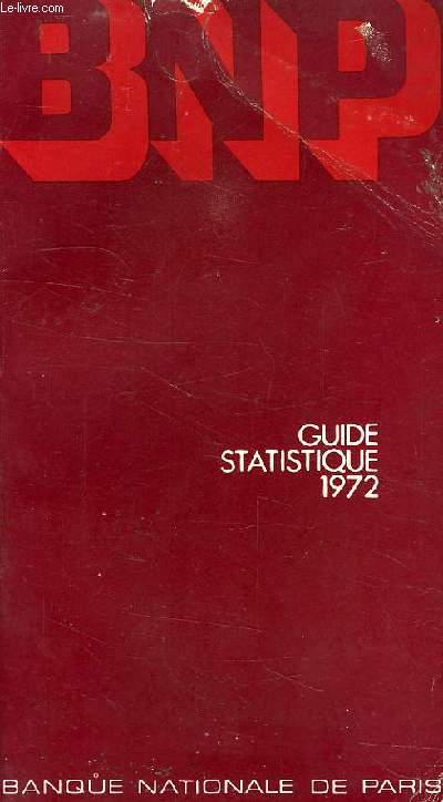 BNP, GUIDE STATISTIQUE 1972