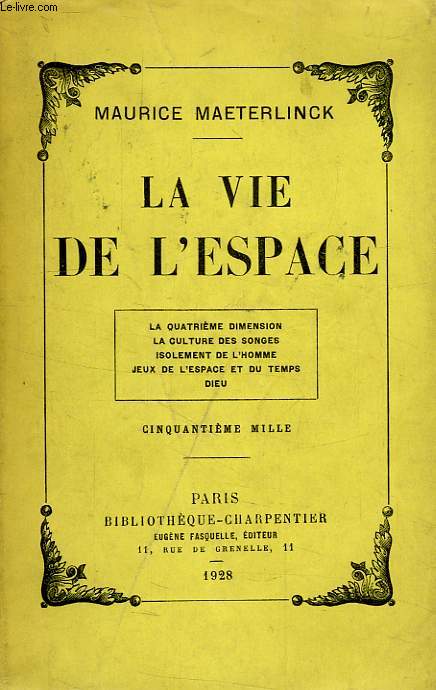 LA VIE DE L'ESPACE