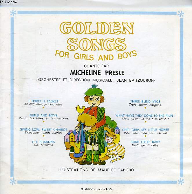 GOLDEN SONGS FOR GIRLS AND BOYS