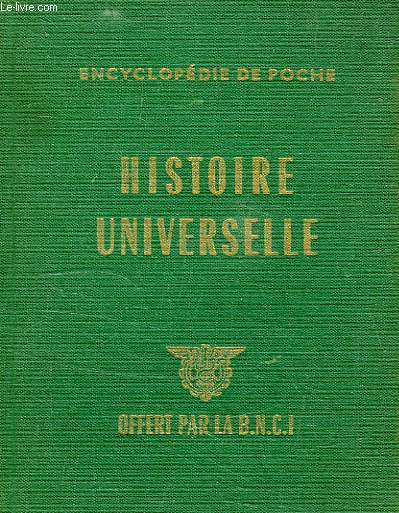HISTOIRE UNIVERSELLE, ENCYCLOPEDIE DE POCHE