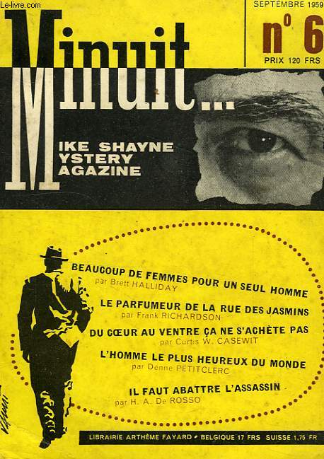 MINUIT..., MIKE SHAYNE MYSTERY MAGAZINE, N 6, SEPT. 1959