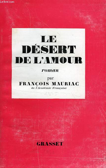 LE DESERT DE L'AMOUR