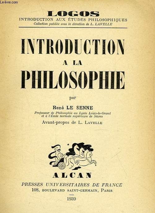 INTRODUCTION A LA PHILOSOPHIE