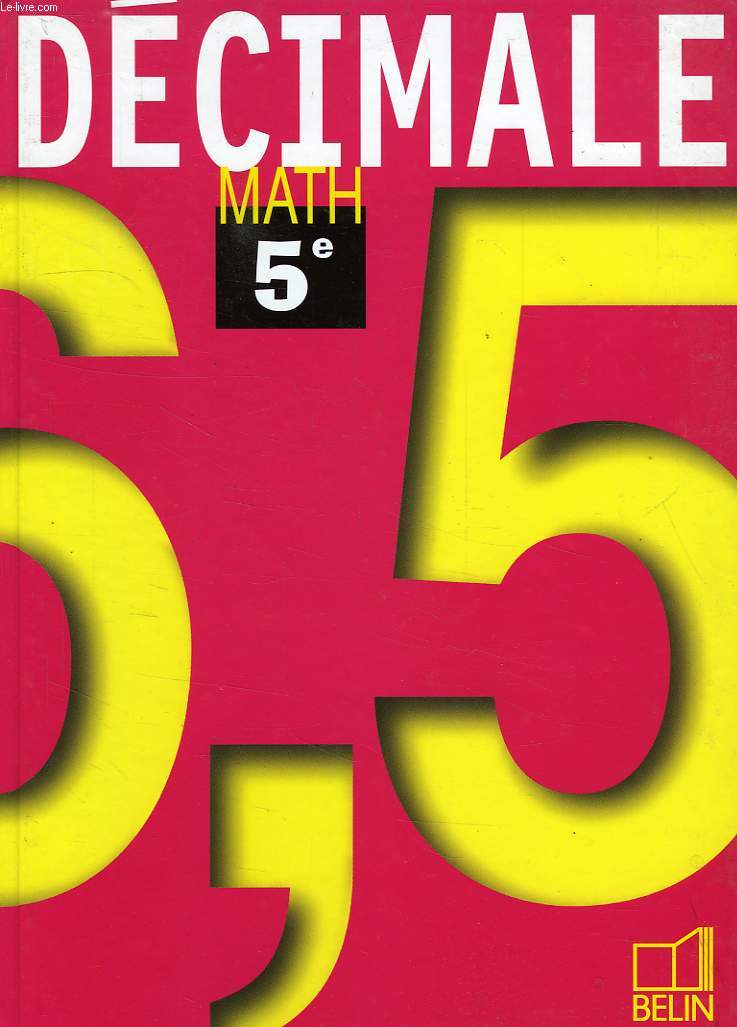 DECIMALE, MATH 5e