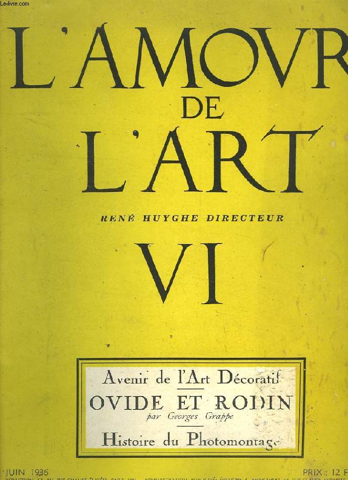 L'AMOUR DE L'ART, VI, JUIN 1936