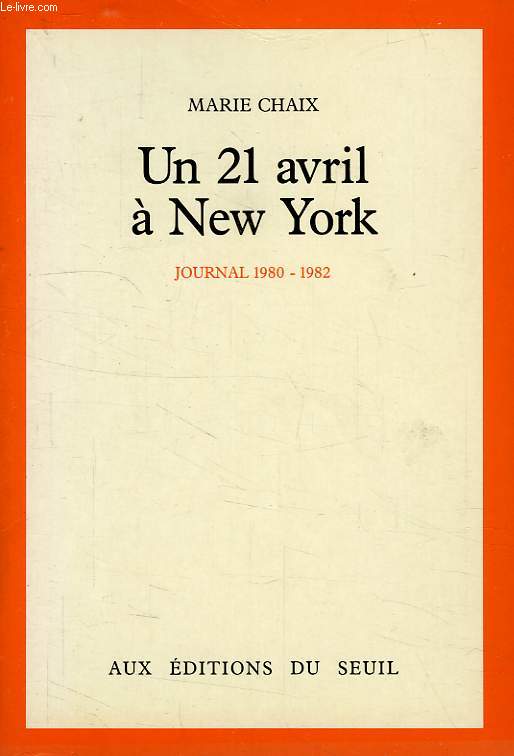 UN 21 AVRIL A NEW YORK