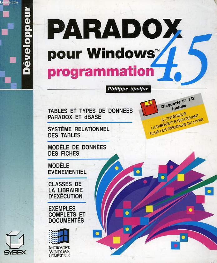 PARADOX WINDOWS 4.5 PROGRAMMATION