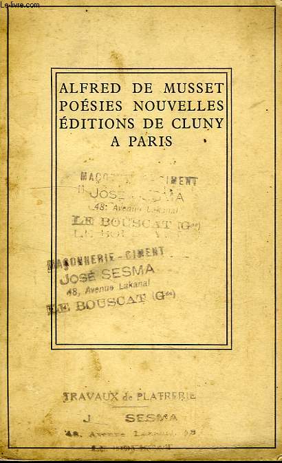 POESIES NOUVELLES
