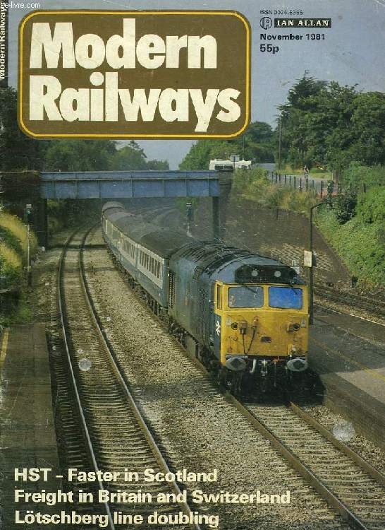 MODERN RAILWAYS, VOL. 38, N 398, NOV. 1981