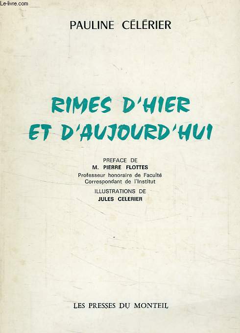RIMES D'HIER ET D'AUJOURD'HUI