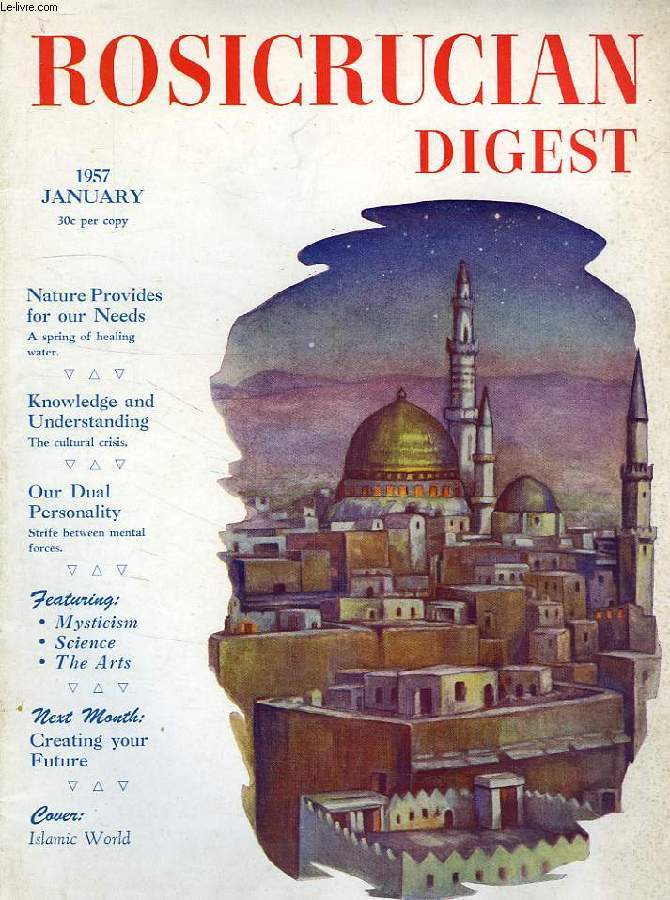 ROSICRUCIAN DIGEST, VOL. XXXV, N 1, JAN. 1957