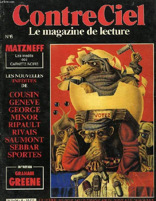 CONTRECIEL, LE MAGAZINE DE LECTURE, N 6