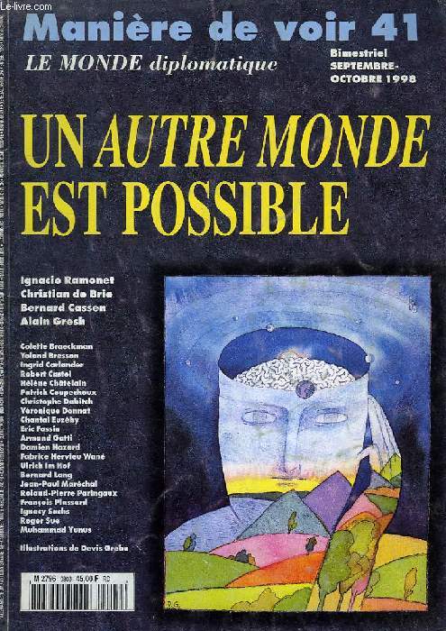 MANIERE DE VOIR, N 41, SEPT.-OCT. 1998, UN AUTRE MONDE EST POSSIBLE