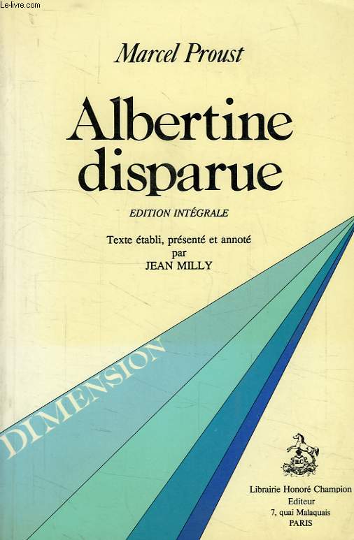 ALBERTINE DISPARUE