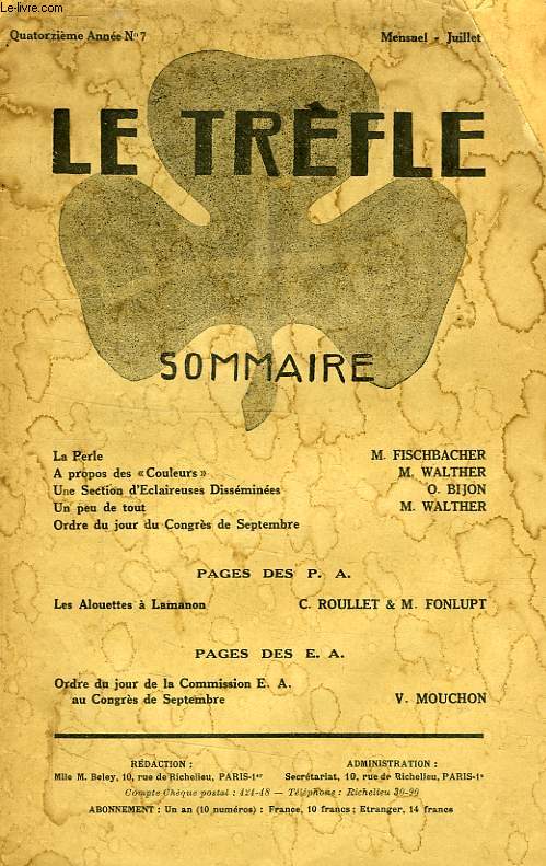 LE TREFLE, 14e ANNEE, N 7, JUILLET 1935